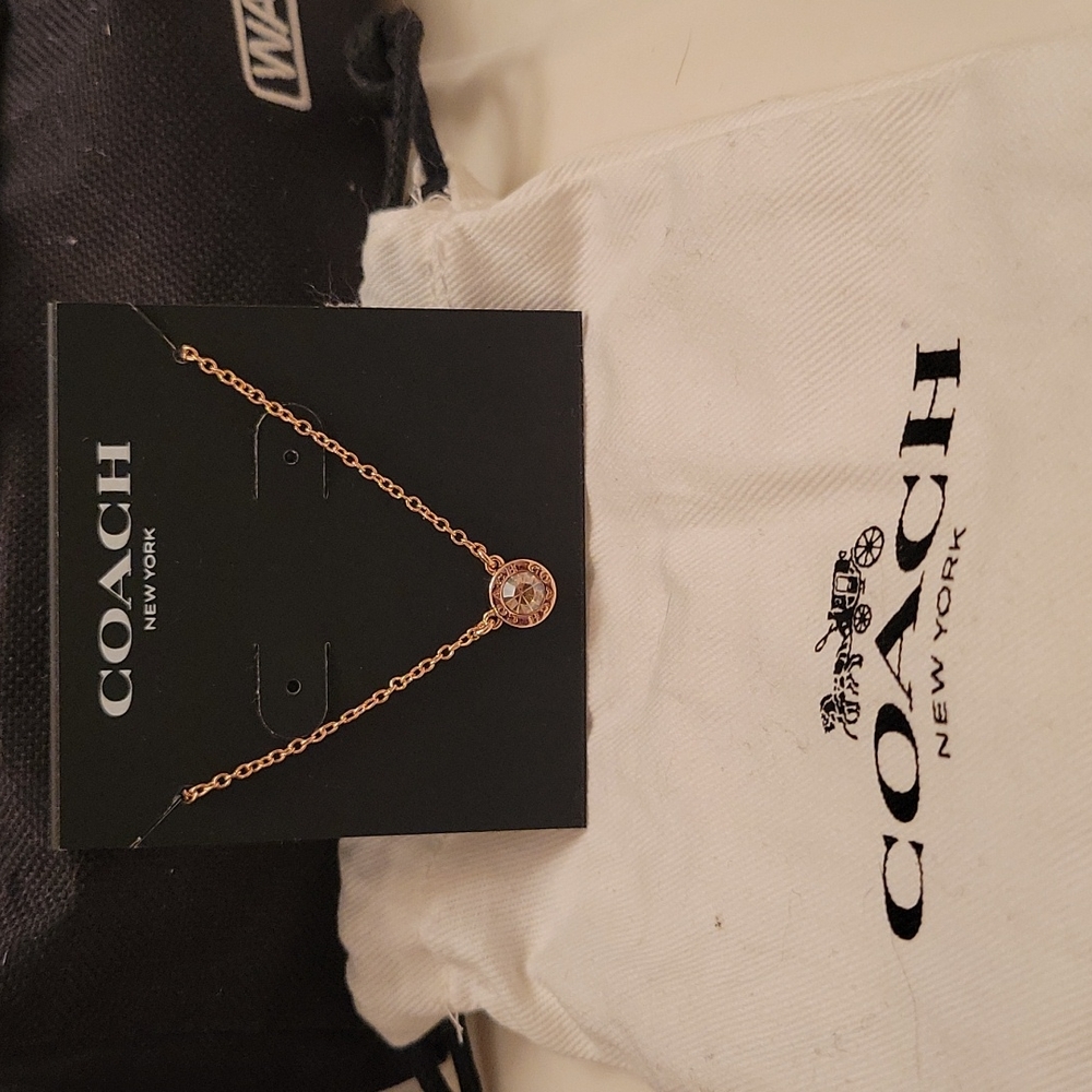 Open circle stone stand necklace
